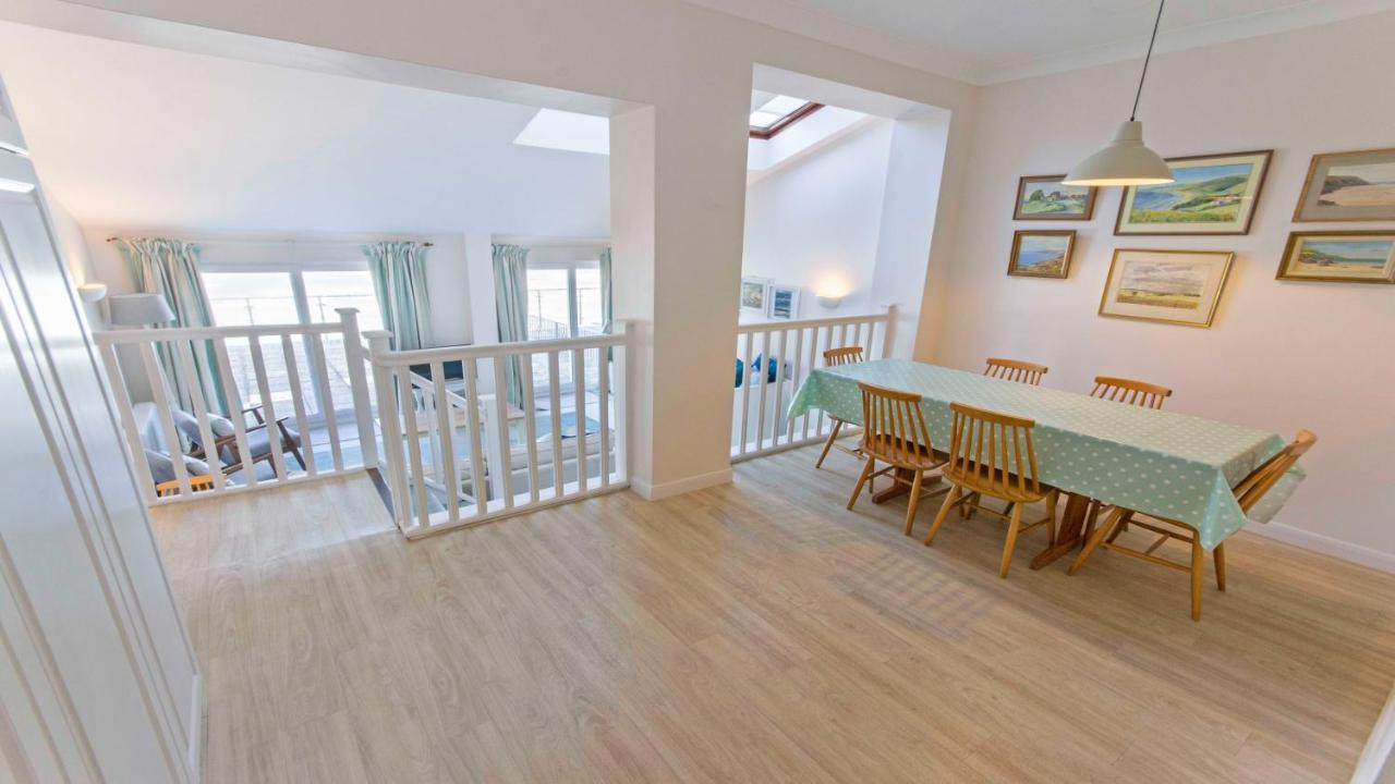 Ferienwohnung Clifton Court Apt 16 With Indoor Heated Pool & Sea Views Croyde Exterior foto