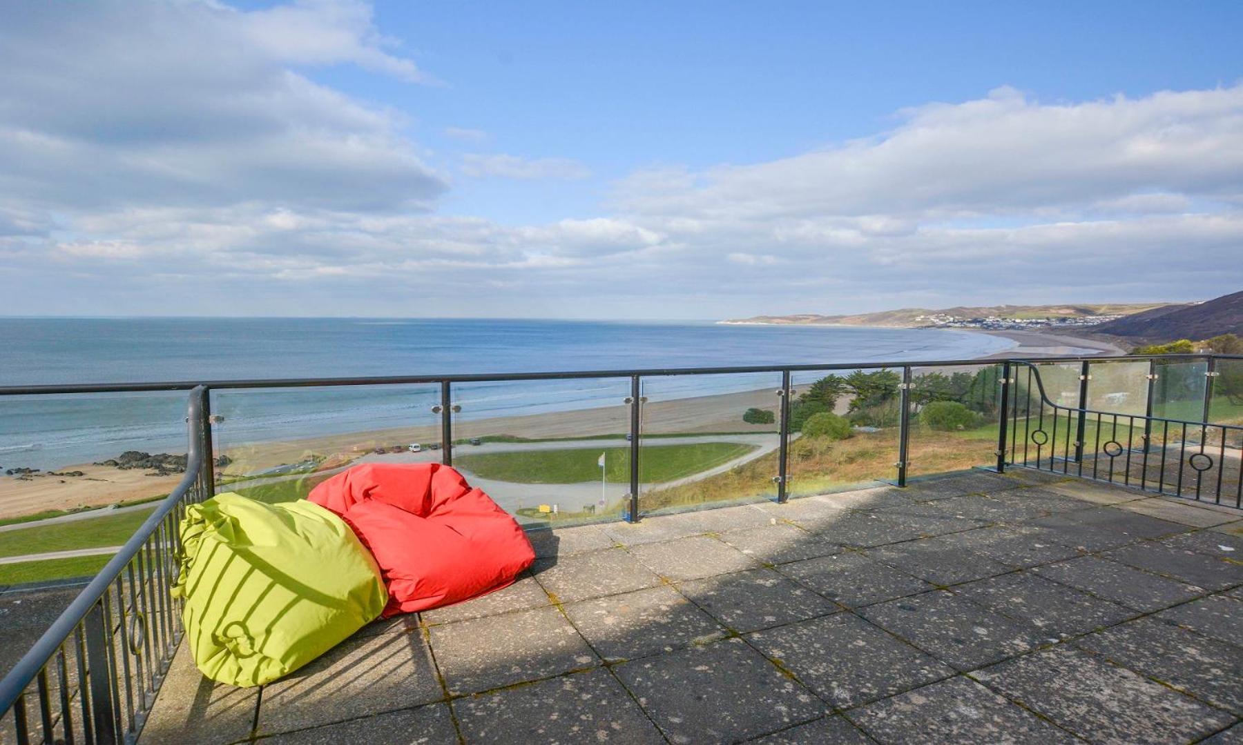 Ferienwohnung Clifton Court Apt 16 With Indoor Heated Pool & Sea Views Croyde Exterior foto